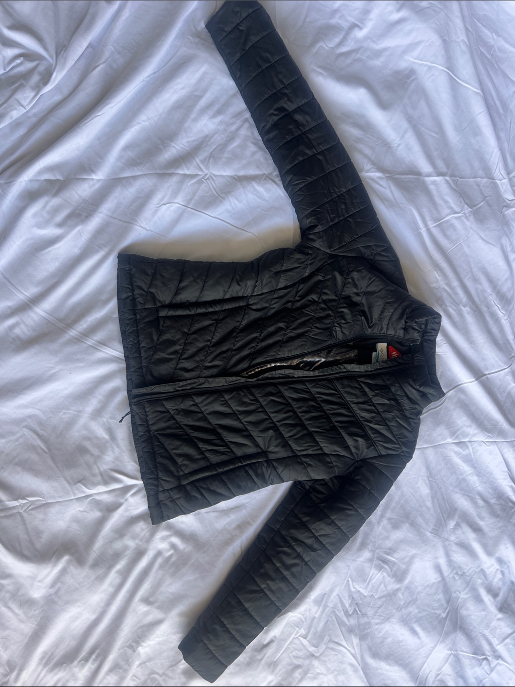 Columbia Black Quilted Ski Jacket